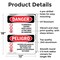 Signmission Flammable Vapors Keep Fire Away Bilingual Danger Sign, Aluminum, 12in W x 18in L, 2PK OS-2PACK-DS-A-1218-VS-1257 - alternate 9